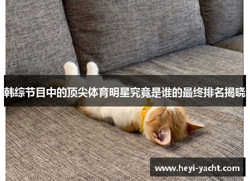 韩综节目中的顶尖体育明星究竟是谁的最终排名揭晓